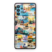Thumbnail for Samsung Galaxy A32 5G  Live To Travel θήκη από τη Smartfits με σχέδιο στο πίσω μέρος και μαύρο περίβλημα | Smartphone case with colorful back and black bezels by Smartfits