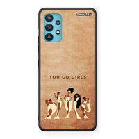 Thumbnail for Samsung Galaxy A32 5G  You Go Girl θήκη από τη Smartfits με σχέδιο στο πίσω μέρος και μαύρο περίβλημα | Smartphone case with colorful back and black bezels by Smartfits