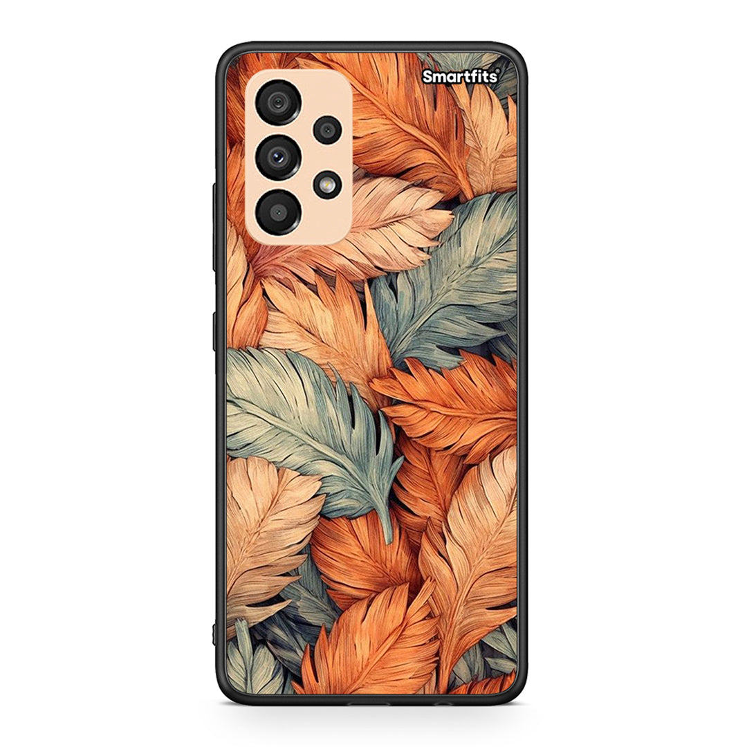 Samsung A33 5G Autumn Leaves Θήκη από τη Smartfits με σχέδιο στο πίσω μέρος και μαύρο περίβλημα | Smartphone case with colorful back and black bezels by Smartfits