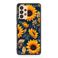 Thumbnail for Samsung A33 5G Autumn Sunflowers Θήκη από τη Smartfits με σχέδιο στο πίσω μέρος και μαύρο περίβλημα | Smartphone case with colorful back and black bezels by Smartfits