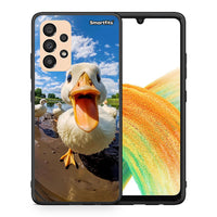 Thumbnail for Θήκη Samsung A33 5G Duck Face από τη Smartfits με σχέδιο στο πίσω μέρος και μαύρο περίβλημα | Samsung A33 5G Duck Face case with colorful back and black bezels