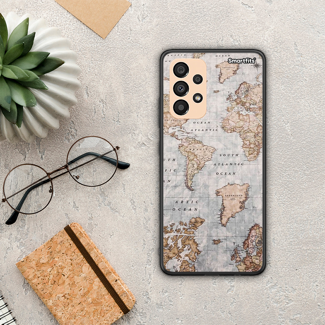 World Map - Samsung Galaxy A33 5G θήκη