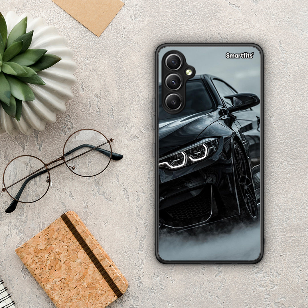 Θήκη Samsung Galaxy A34 Black BMW από τη Smartfits με σχέδιο στο πίσω μέρος και μαύρο περίβλημα | Samsung Galaxy A34 Black BMW Case with Colorful Back and Black Bezels