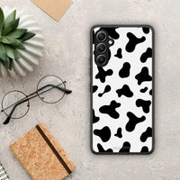 Thumbnail for Θήκη Samsung Galaxy A34 Cow Print από τη Smartfits με σχέδιο στο πίσω μέρος και μαύρο περίβλημα | Samsung Galaxy A34 Cow Print Case with Colorful Back and Black Bezels