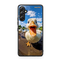 Thumbnail for Θήκη Samsung Galaxy A34 Duck Face από τη Smartfits με σχέδιο στο πίσω μέρος και μαύρο περίβλημα | Samsung Galaxy A34 Duck Face Case with Colorful Back and Black Bezels