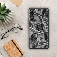 Thumbnail for Θήκη Samsung Galaxy A34 Money Dollars από τη Smartfits με σχέδιο στο πίσω μέρος και μαύρο περίβλημα | Samsung Galaxy A34 Money Dollars Case with Colorful Back and Black Bezels