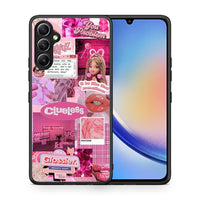 Thumbnail for Θήκη Samsung Galaxy A34 Pink Love από τη Smartfits με σχέδιο στο πίσω μέρος και μαύρο περίβλημα | Samsung Galaxy A34 Pink Love Case with Colorful Back and Black Bezels