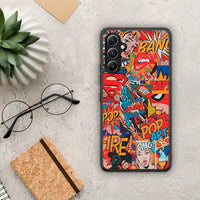 Thumbnail for Θήκη Samsung Galaxy A34 PopArt OMG από τη Smartfits με σχέδιο στο πίσω μέρος και μαύρο περίβλημα | Samsung Galaxy A34 PopArt OMG Case with Colorful Back and Black Bezels