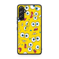 Thumbnail for Θήκη Samsung Galaxy A34 PopArt Sponge από τη Smartfits με σχέδιο στο πίσω μέρος και μαύρο περίβλημα | Samsung Galaxy A34 PopArt Sponge Case with Colorful Back and Black Bezels
