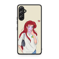 Thumbnail for Θήκη Samsung Galaxy A34 Walking Mermaid από τη Smartfits με σχέδιο στο πίσω μέρος και μαύρο περίβλημα | Samsung Galaxy A34 Walking Mermaid Case with Colorful Back and Black Bezels