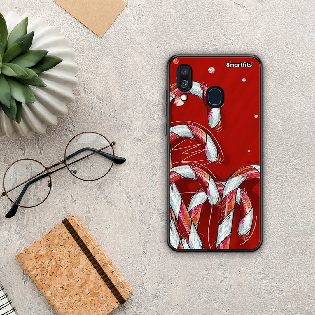 Candy Cane - Samsung Galaxy A40 θήκη