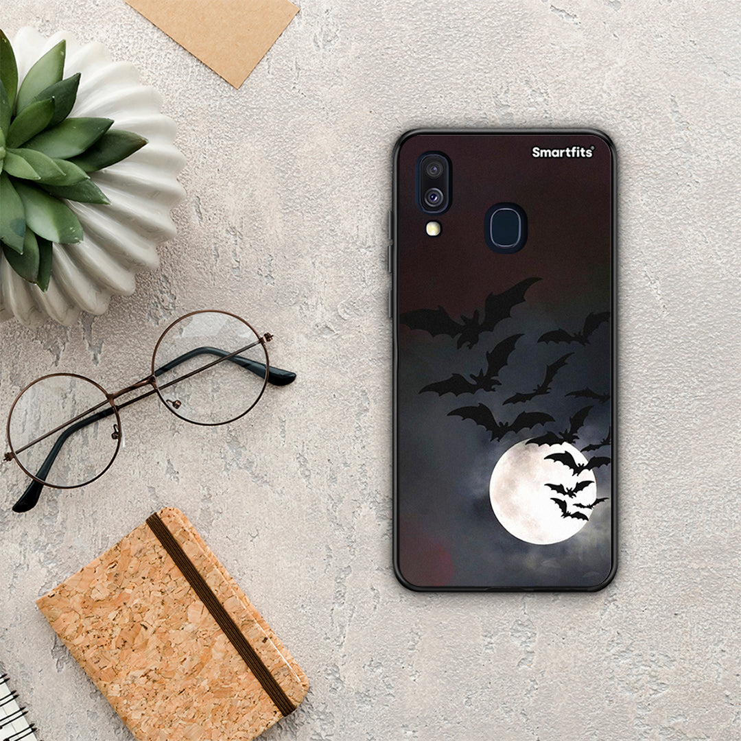 Halloween Bat Night - Samsung Galaxy A40 θήκη