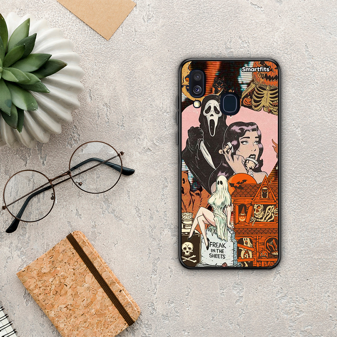 Halloween Collage - Samsung Galaxy A40 θήκη