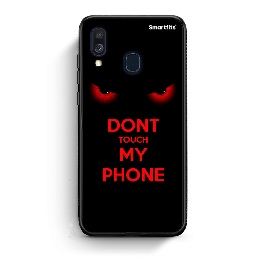 Samsung A40 Touch My Phone Θήκη από τη Smartfits με σχέδιο στο πίσω μέρος και μαύρο περίβλημα | Smartphone case with colorful back and black bezels by Smartfits