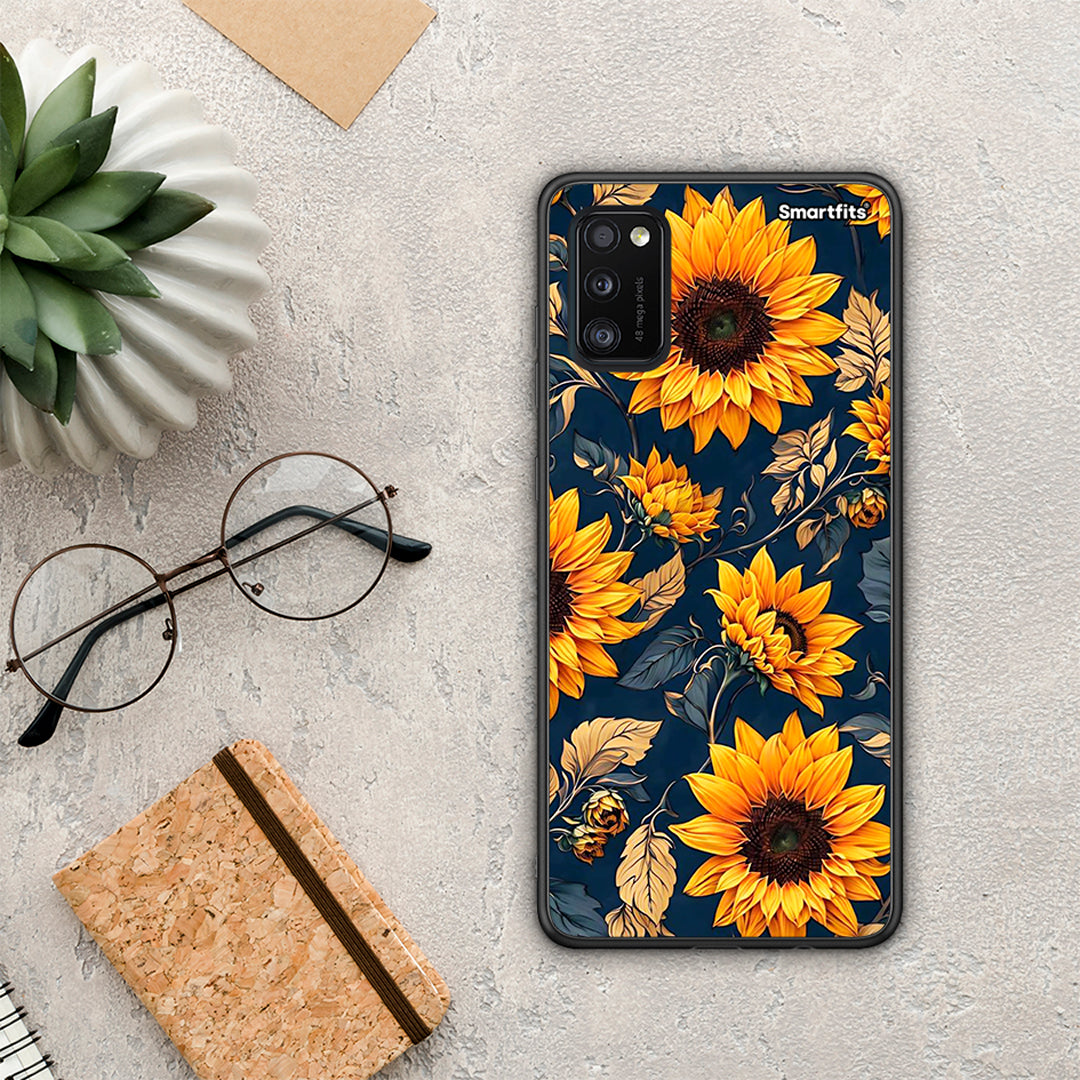 Autumn Sunflowers - Samsung Galaxy A41 θήκη