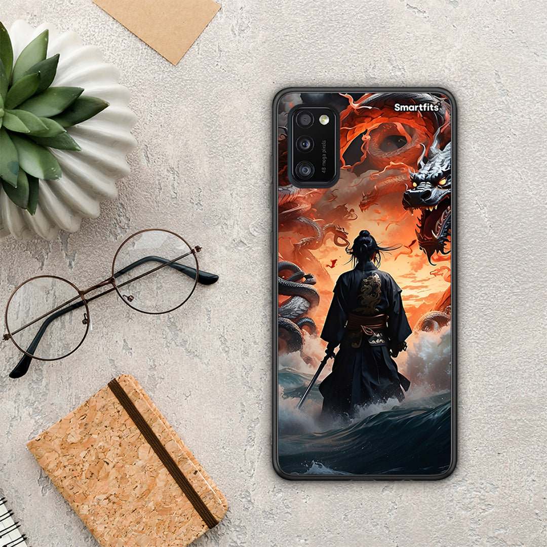 Dragons Fight - Samsung Galaxy A41 θήκη