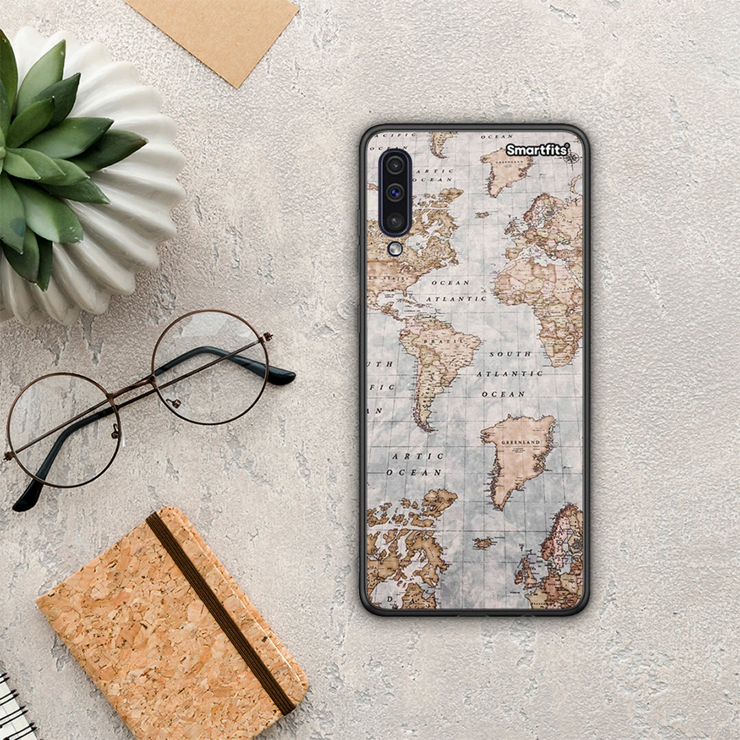 World Map - Samsung Galaxy A50 / A30s θήκη