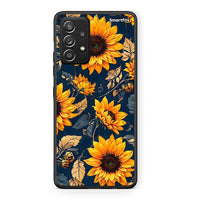 Thumbnail for Samsung Galaxy A52 Autumn Sunflowers Θήκη από τη Smartfits με σχέδιο στο πίσω μέρος και μαύρο περίβλημα | Smartphone case with colorful back and black bezels by Smartfits