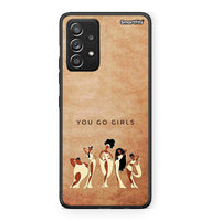Thumbnail for Samsung Galaxy A52 You Go Girl θήκη από τη Smartfits με σχέδιο στο πίσω μέρος και μαύρο περίβλημα | Smartphone case with colorful back and black bezels by Smartfits