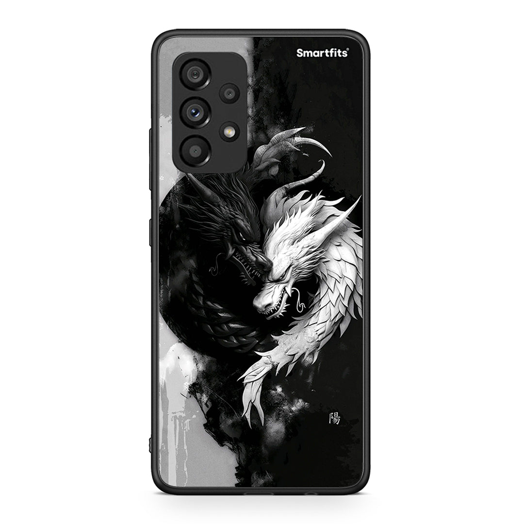 Samsung A53 5G Yin Yang Θήκη από τη Smartfits με σχέδιο στο πίσω μέρος και μαύρο περίβλημα | Smartphone case with colorful back and black bezels by Smartfits