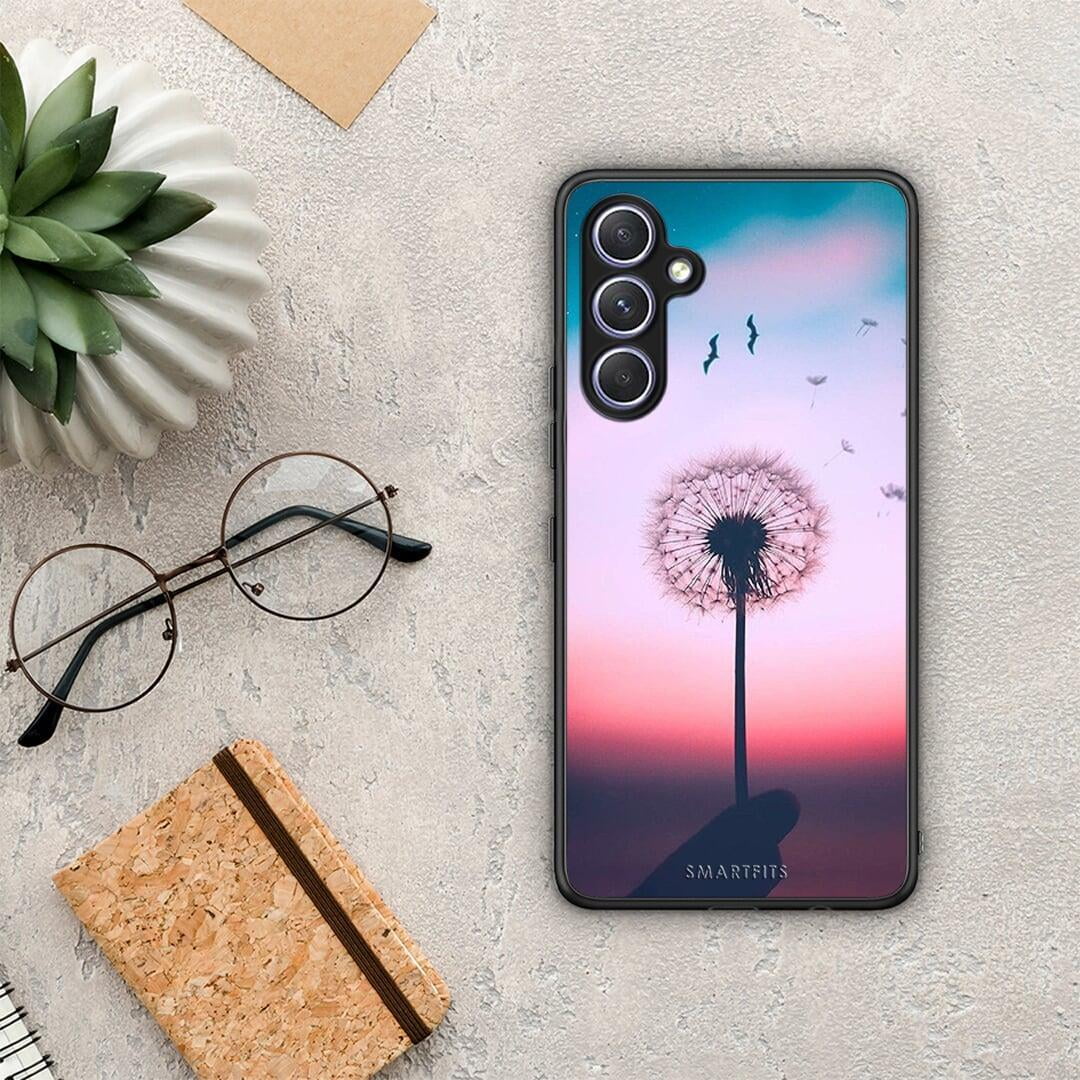 Θήκη Samsung Galaxy A54 Boho Wish από τη Smartfits με σχέδιο στο πίσω μέρος και μαύρο περίβλημα | Samsung Galaxy A54 Boho Wish Case with Colorful Back and Black Bezels