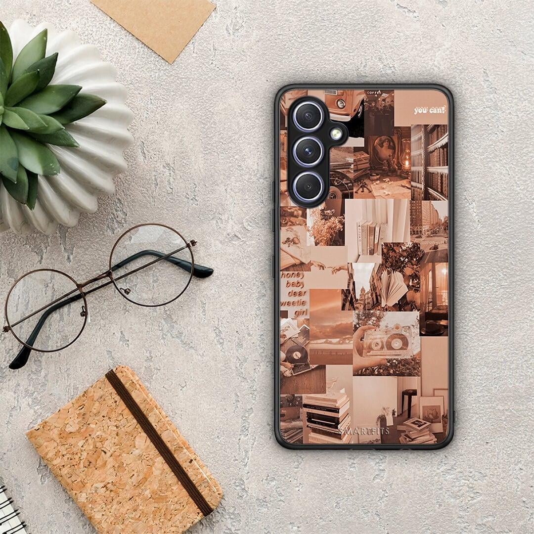 Θήκη Samsung Galaxy A54 Collage You Can από τη Smartfits με σχέδιο στο πίσω μέρος και μαύρο περίβλημα | Samsung Galaxy A54 Collage You Can Case with Colorful Back and Black Bezels