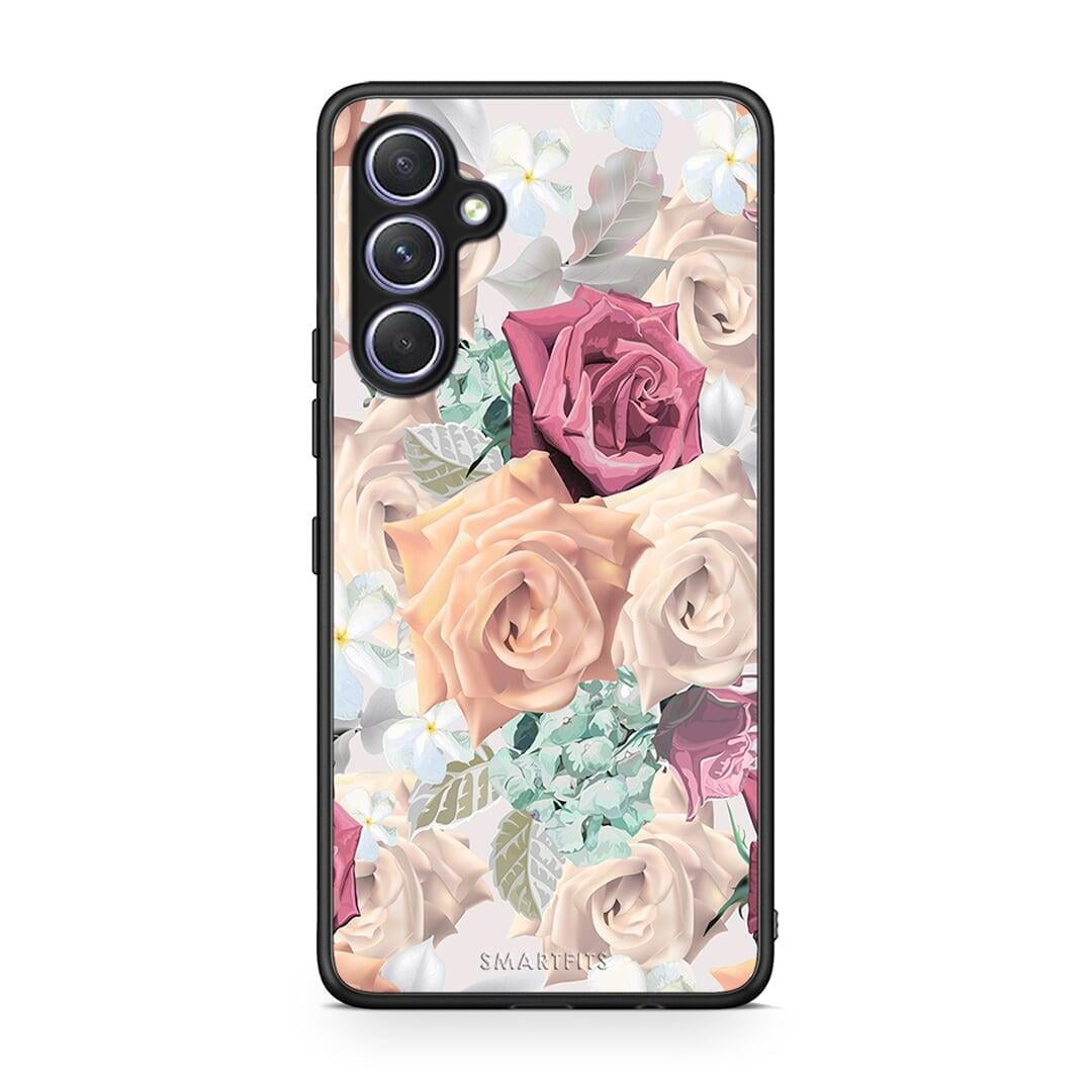 Θήκη Samsung Galaxy A54 Floral Bouquet από τη Smartfits με σχέδιο στο πίσω μέρος και μαύρο περίβλημα | Samsung Galaxy A54 Floral Bouquet Case with Colorful Back and Black Bezels