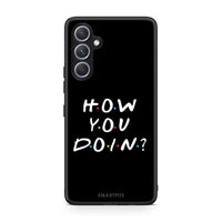 Thumbnail for Θήκη Samsung Galaxy A54 How You Doin από τη Smartfits με σχέδιο στο πίσω μέρος και μαύρο περίβλημα | Samsung Galaxy A54 How You Doin Case with Colorful Back and Black Bezels