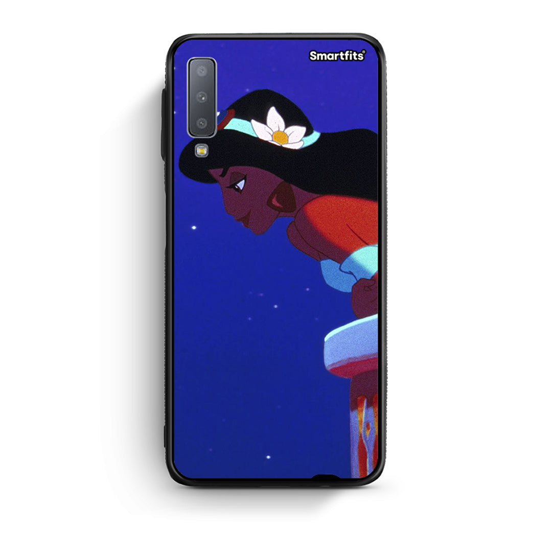samsung A7 Alladin And Jasmine Love 2 θήκη από τη Smartfits με σχέδιο στο πίσω μέρος και μαύρο περίβλημα | Smartphone case with colorful back and black bezels by Smartfits
