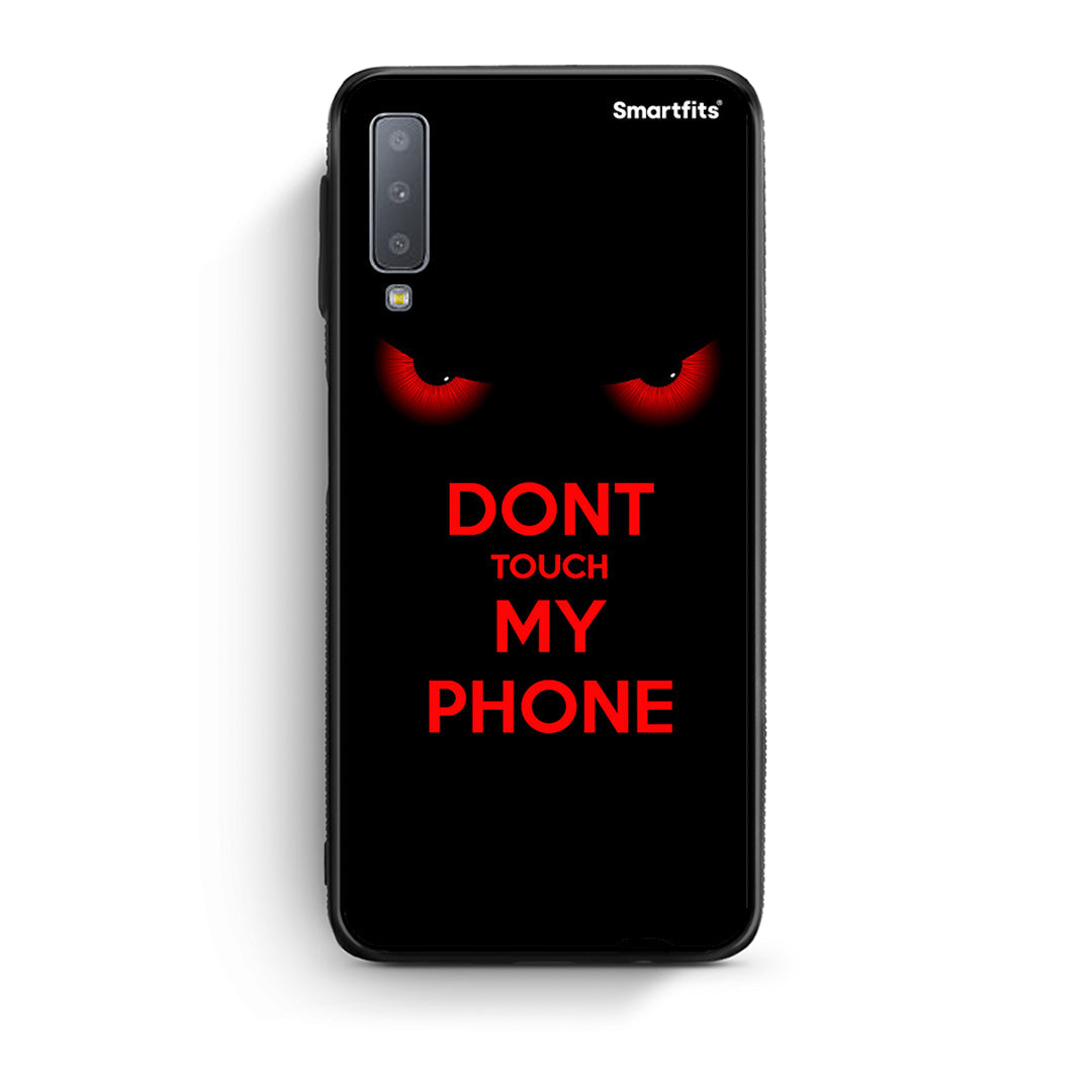 samsung A7 Touch My Phone Θήκη από τη Smartfits με σχέδιο στο πίσω μέρος και μαύρο περίβλημα | Smartphone case with colorful back and black bezels by Smartfits
