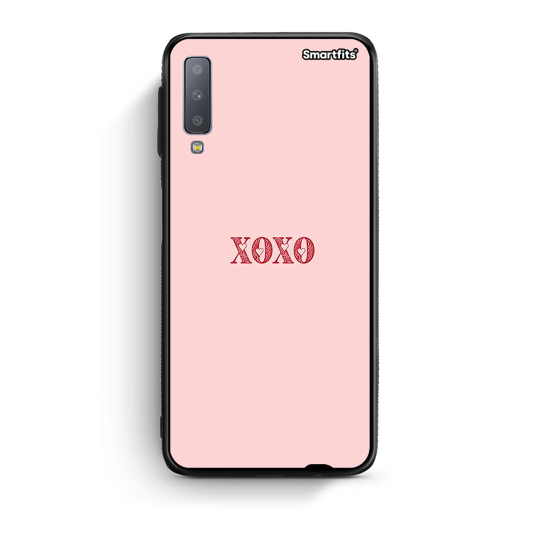samsung A7 XOXO Love θήκη από τη Smartfits με σχέδιο στο πίσω μέρος και μαύρο περίβλημα | Smartphone case with colorful back and black bezels by Smartfits