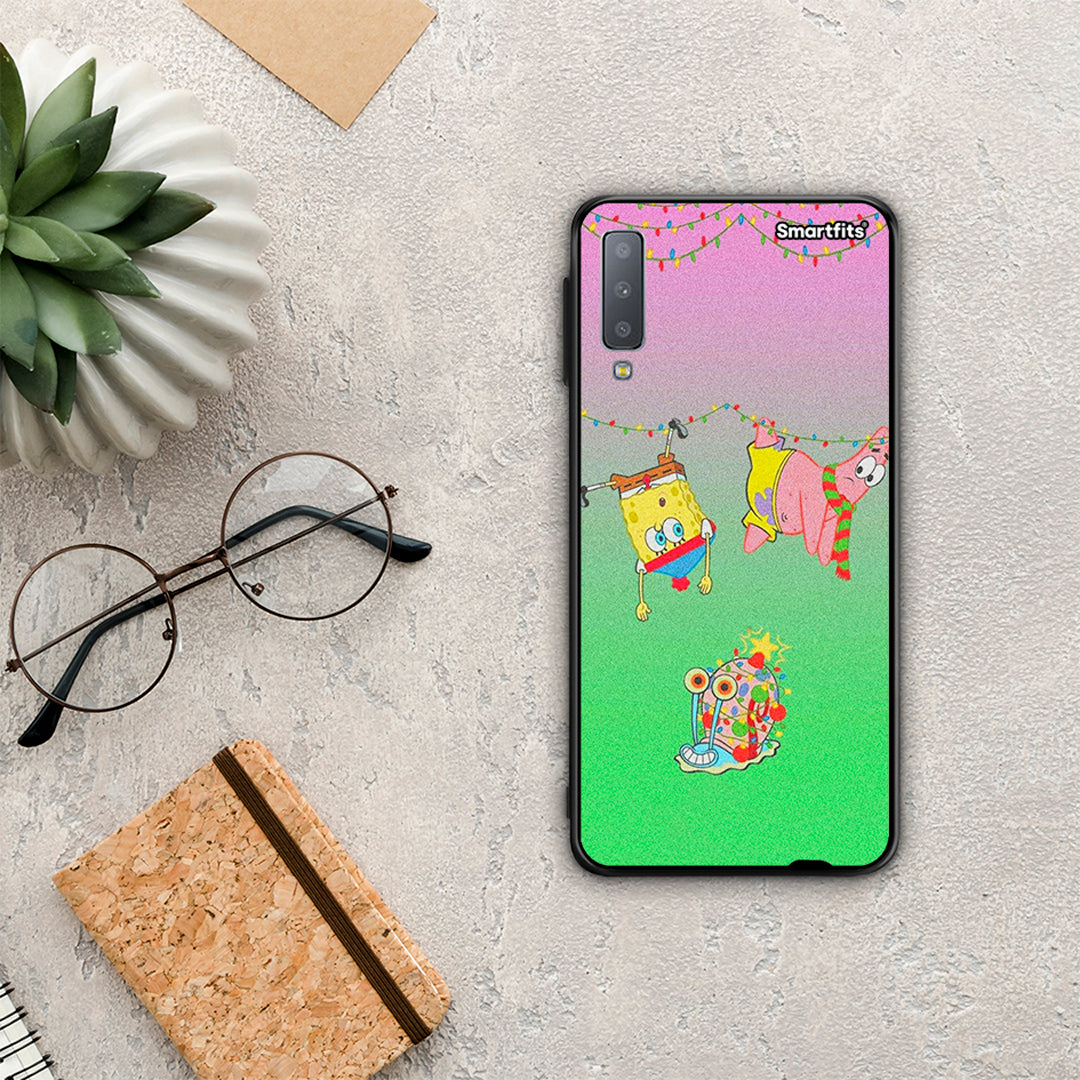 Xmas Lights - Samsung Galaxy A7 2018 θήκη