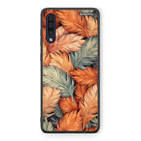Thumbnail for Samsung A70 Autumn Leaves Θήκη από τη Smartfits με σχέδιο στο πίσω μέρος και μαύρο περίβλημα | Smartphone case with colorful back and black bezels by Smartfits