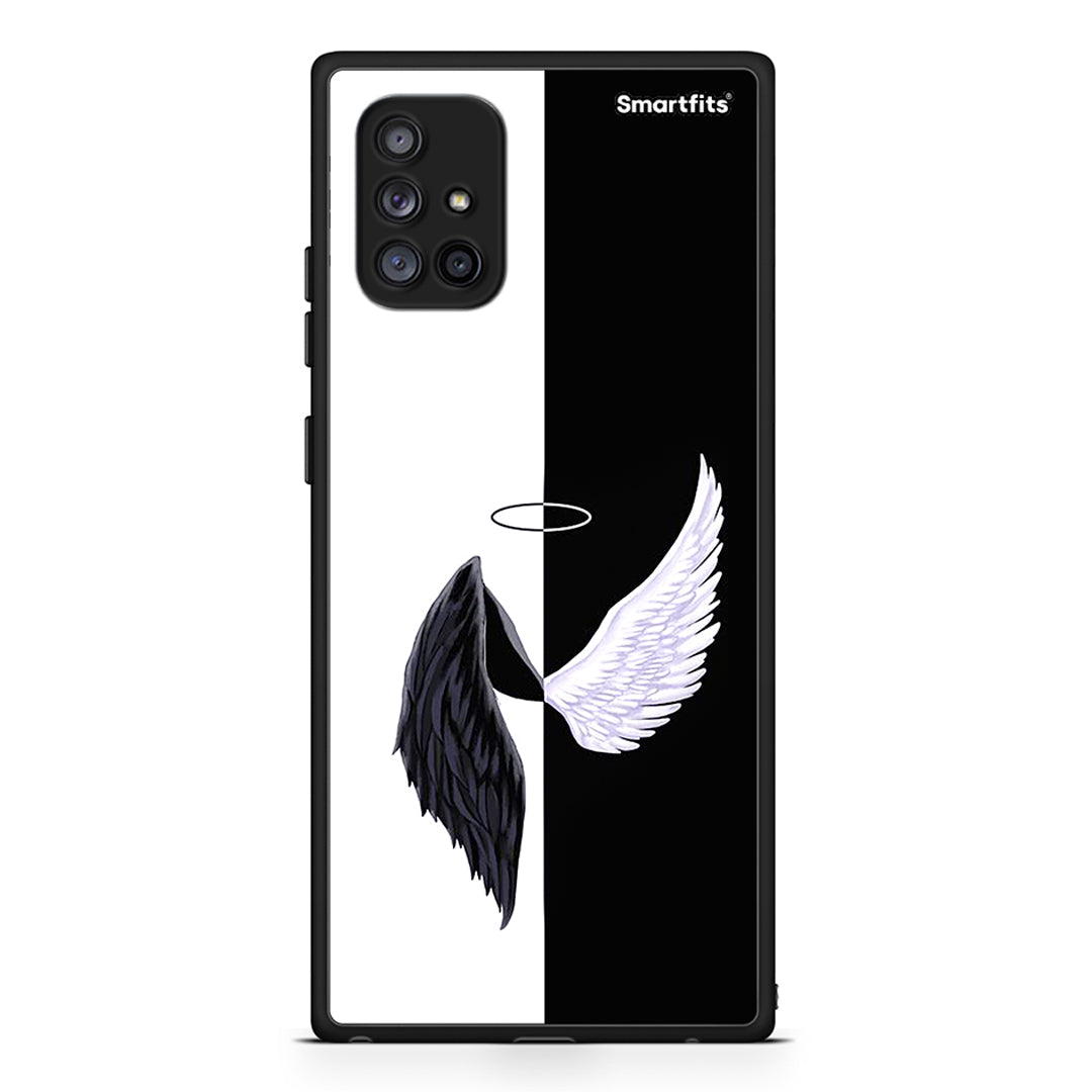 Samsung Galaxy A71 5G Angels Demons θήκη από τη Smartfits με σχέδιο στο πίσω μέρος και μαύρο περίβλημα | Smartphone case with colorful back and black bezels by Smartfits