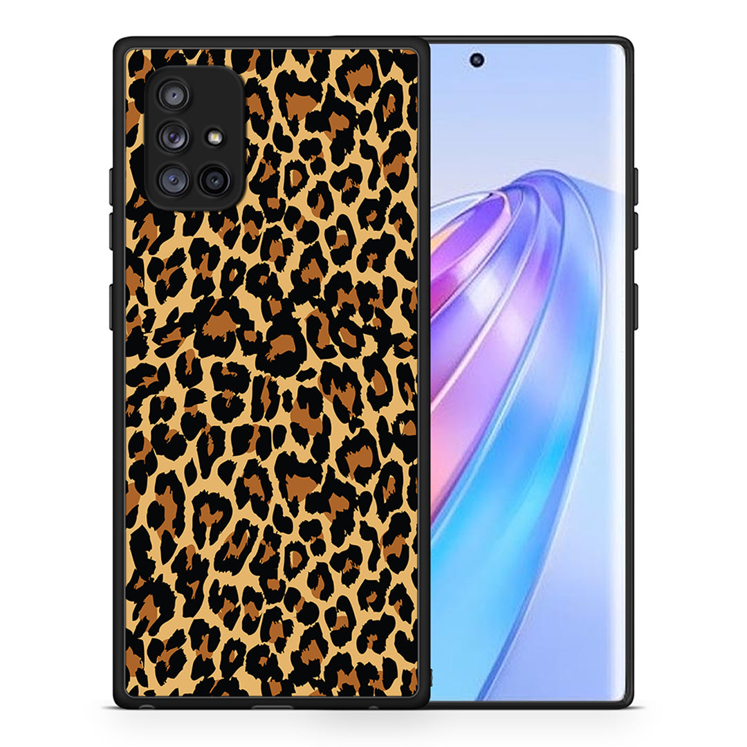 Θήκη Samsung Galaxy A71 5G Leopard Animal από τη Smartfits με σχέδιο στο πίσω μέρος και μαύρο περίβλημα | Samsung Galaxy A71 5G Leopard Animal case with colorful back and black bezels
