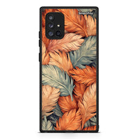 Thumbnail for Samsung Galaxy A71 5G Autumn Leaves Θήκη από τη Smartfits με σχέδιο στο πίσω μέρος και μαύρο περίβλημα | Smartphone case with colorful back and black bezels by Smartfits