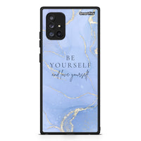 Thumbnail for Samsung Galaxy A71 5G Be Yourself θήκη από τη Smartfits με σχέδιο στο πίσω μέρος και μαύρο περίβλημα | Smartphone case with colorful back and black bezels by Smartfits