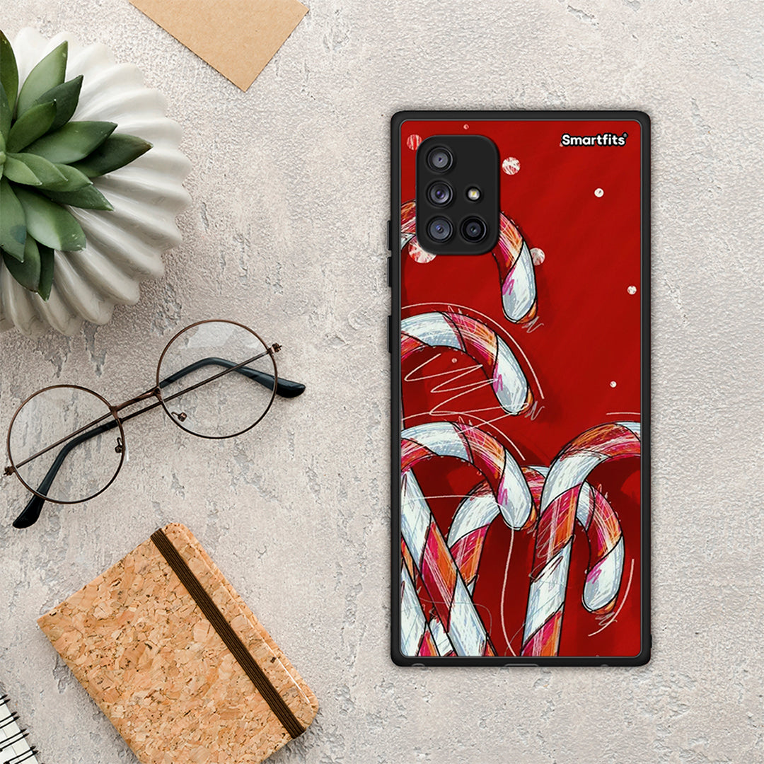 Candy Cane - Samsung Galaxy A71 5G θήκη