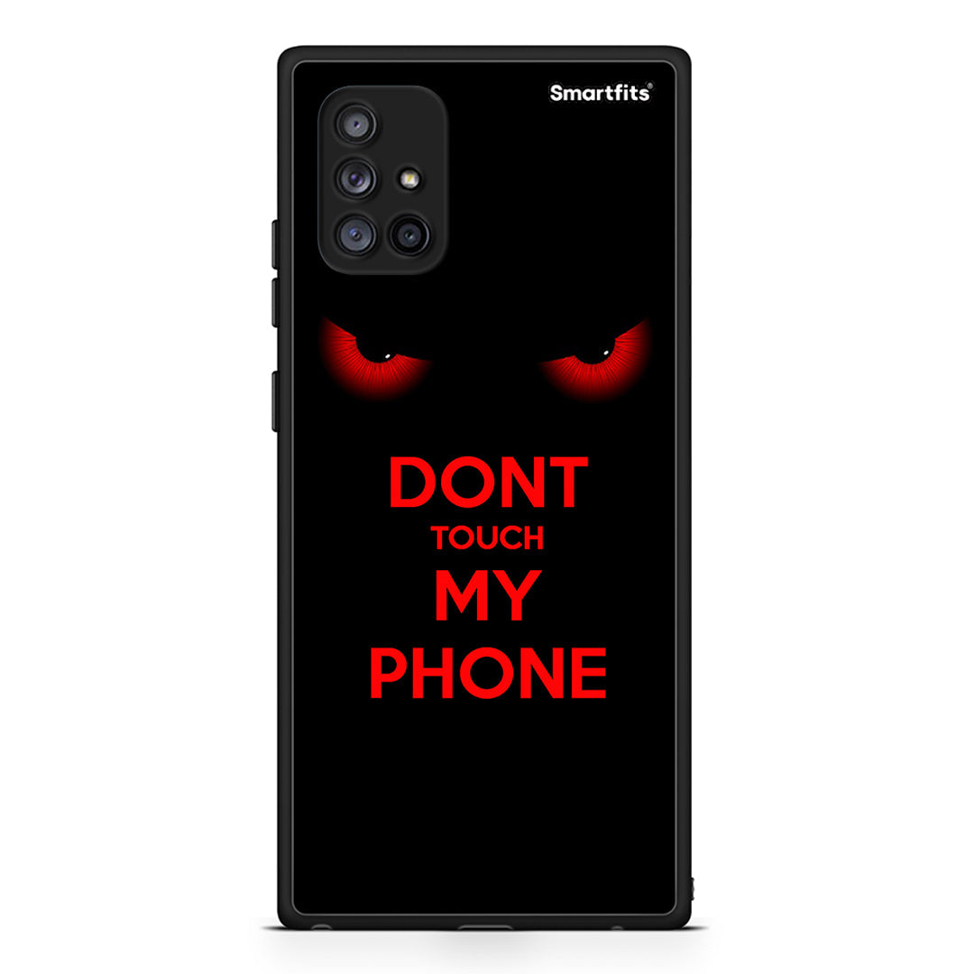 Samsung Galaxy A71 5G Touch My Phone Θήκη από τη Smartfits με σχέδιο στο πίσω μέρος και μαύρο περίβλημα | Smartphone case with colorful back and black bezels by Smartfits