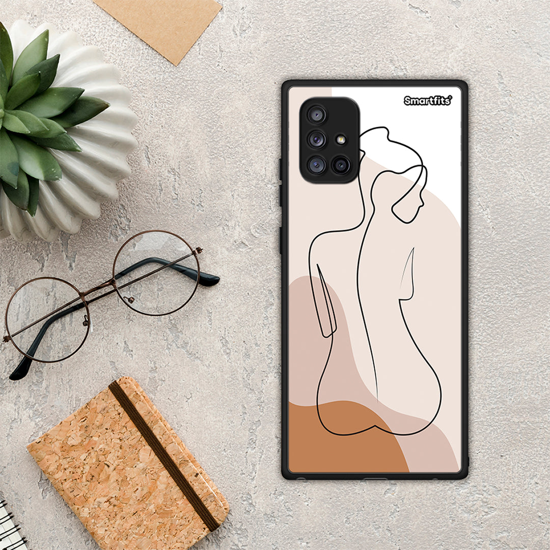 LineArt Woman - Samsung Galaxy A71 5G θήκη