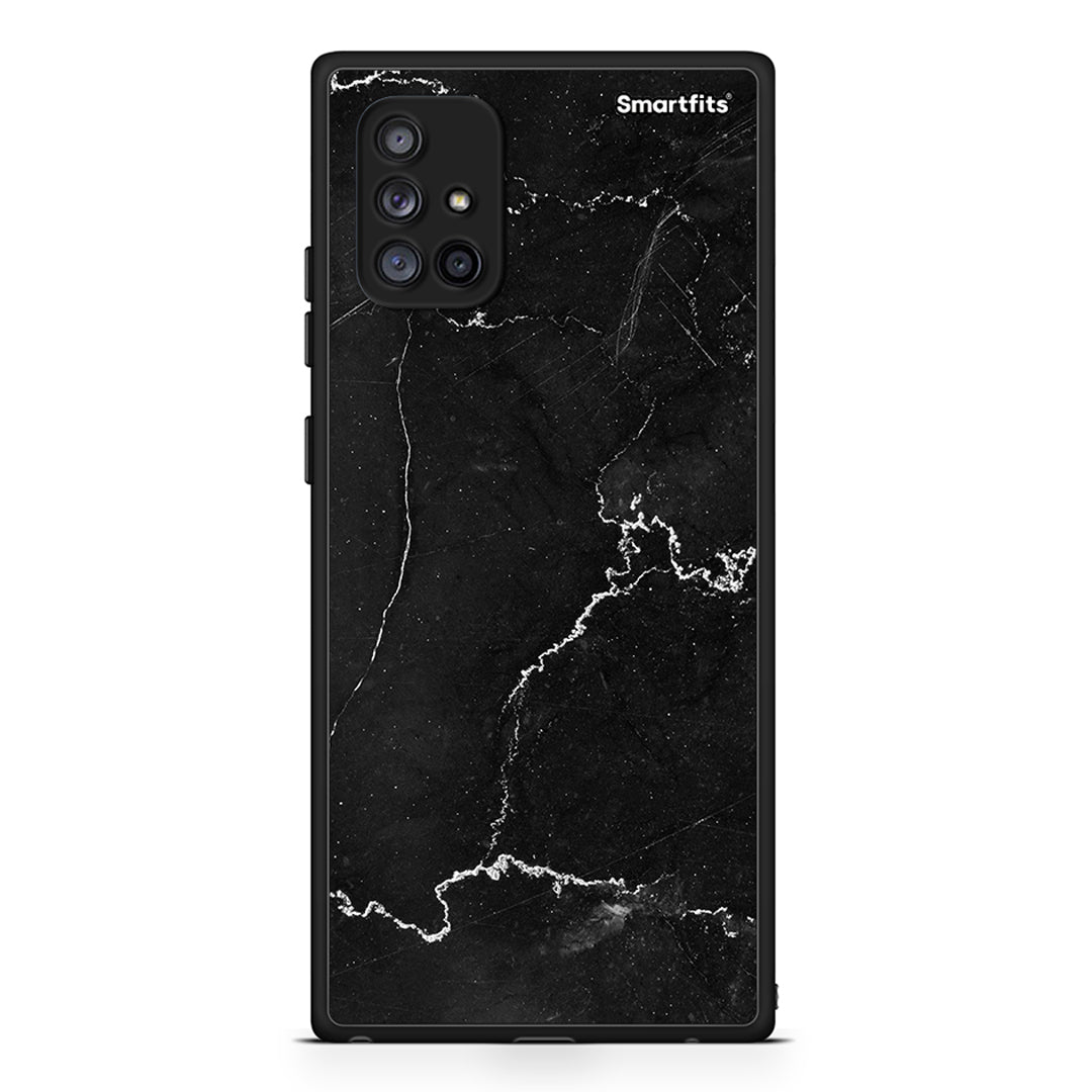 Samsung Galaxy A71 5G Marble Black θήκη από τη Smartfits με σχέδιο στο πίσω μέρος και μαύρο περίβλημα | Smartphone case with colorful back and black bezels by Smartfits