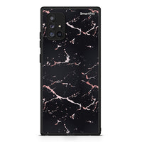 Thumbnail for 4 - Samsung Galaxy A71 5G Black Rosegold Marble case, cover, bumper