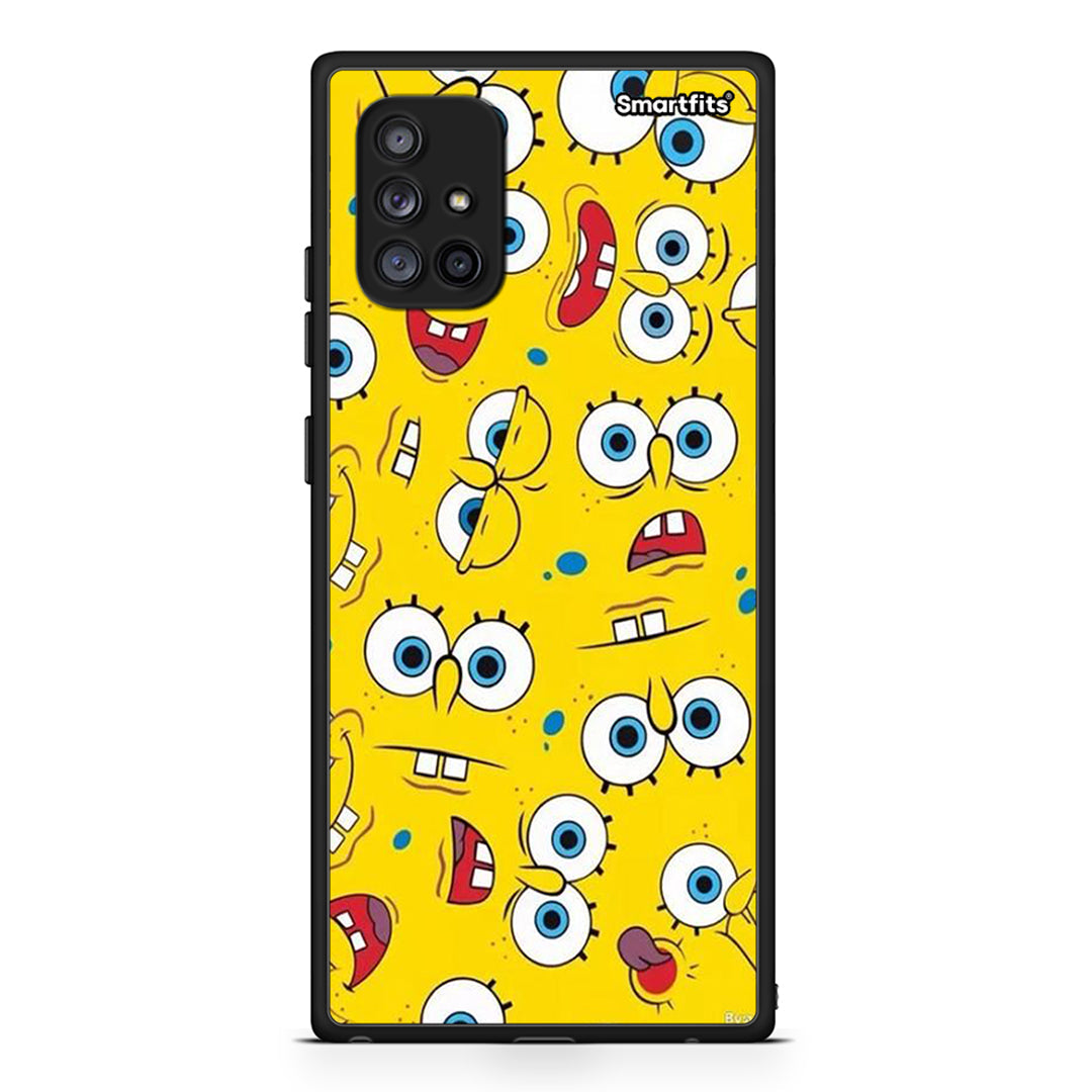 4 - Samsung Galaxy A71 5G Sponge PopArt case, cover, bumper