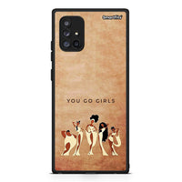 Thumbnail for Samsung Galaxy A71 5G You Go Girl θήκη από τη Smartfits με σχέδιο στο πίσω μέρος και μαύρο περίβλημα | Smartphone case with colorful back and black bezels by Smartfits