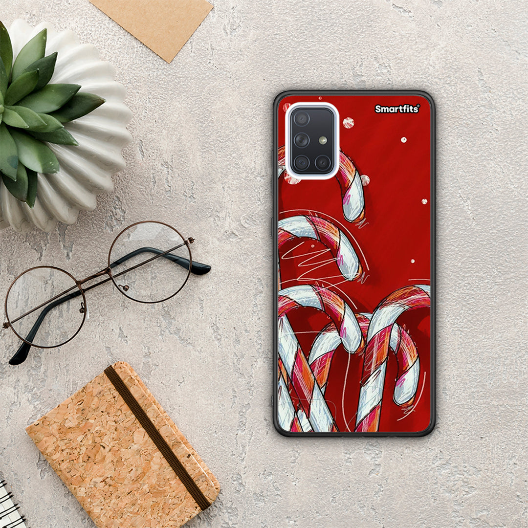 Candy Cane - Samsung Galaxy A71 θήκη