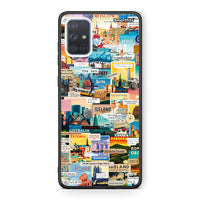 Thumbnail for Samsung A51 Live To Travel θήκη από τη Smartfits με σχέδιο στο πίσω μέρος και μαύρο περίβλημα | Smartphone case with colorful back and black bezels by Smartfits