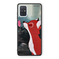 Thumbnail for Samsung A51 Tod And Vixey Love 2 θήκη από τη Smartfits με σχέδιο στο πίσω μέρος και μαύρο περίβλημα | Smartphone case with colorful back and black bezels by Smartfits