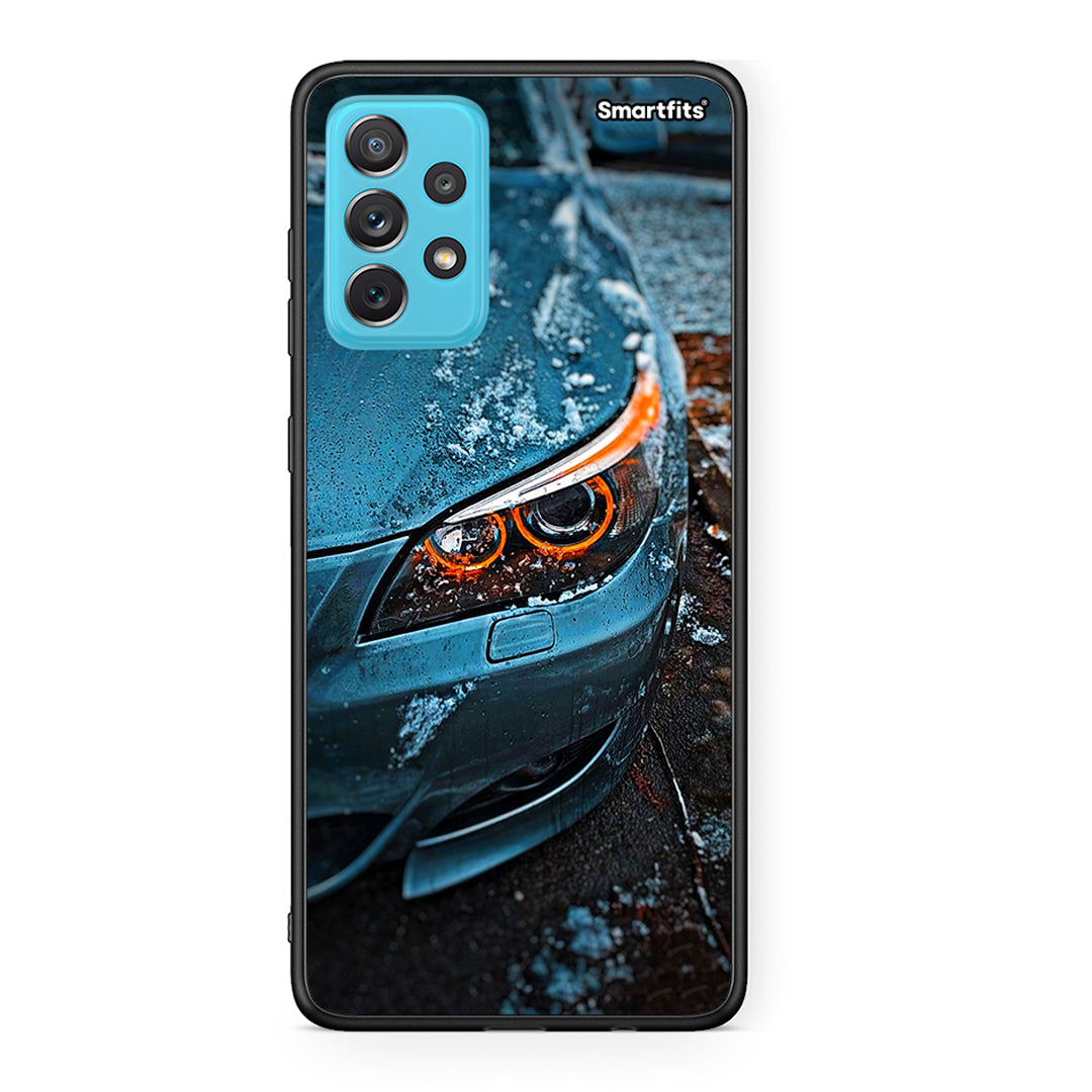 Samsung A72 Bmw E60 Θήκη από τη Smartfits με σχέδιο στο πίσω μέρος και μαύρο περίβλημα | Smartphone case with colorful back and black bezels by Smartfits