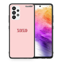 Thumbnail for Θήκη Samsung A73 5G XOXO Love από τη Smartfits με σχέδιο στο πίσω μέρος και μαύρο περίβλημα | Samsung A73 5G XOXO Love case with colorful back and black bezels