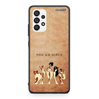 Thumbnail for Samsung A73 5G You Go Girl θήκη από τη Smartfits με σχέδιο στο πίσω μέρος και μαύρο περίβλημα | Smartphone case with colorful back and black bezels by Smartfits